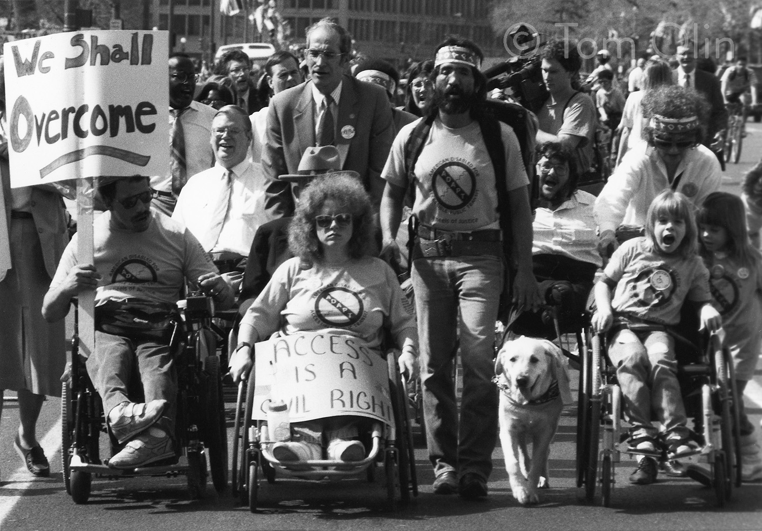 Image of ADA protests.